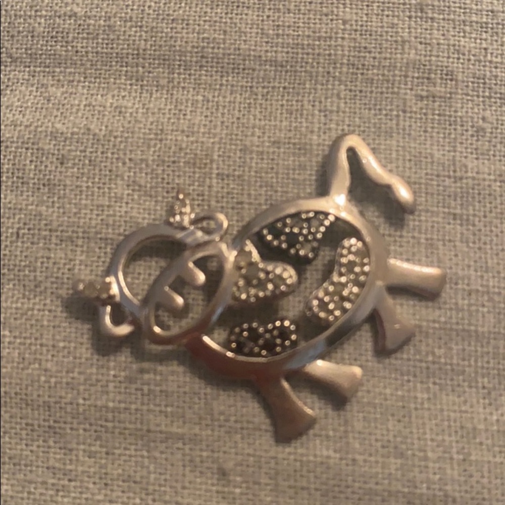 Sterling silver real diamonds pendant - Picture 2 of 4
